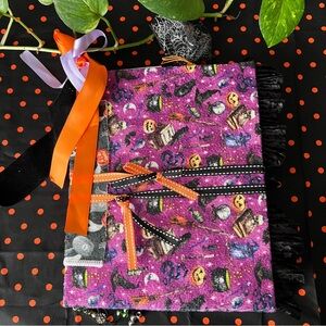 Halloween Themed Purple Fabric Art Journal